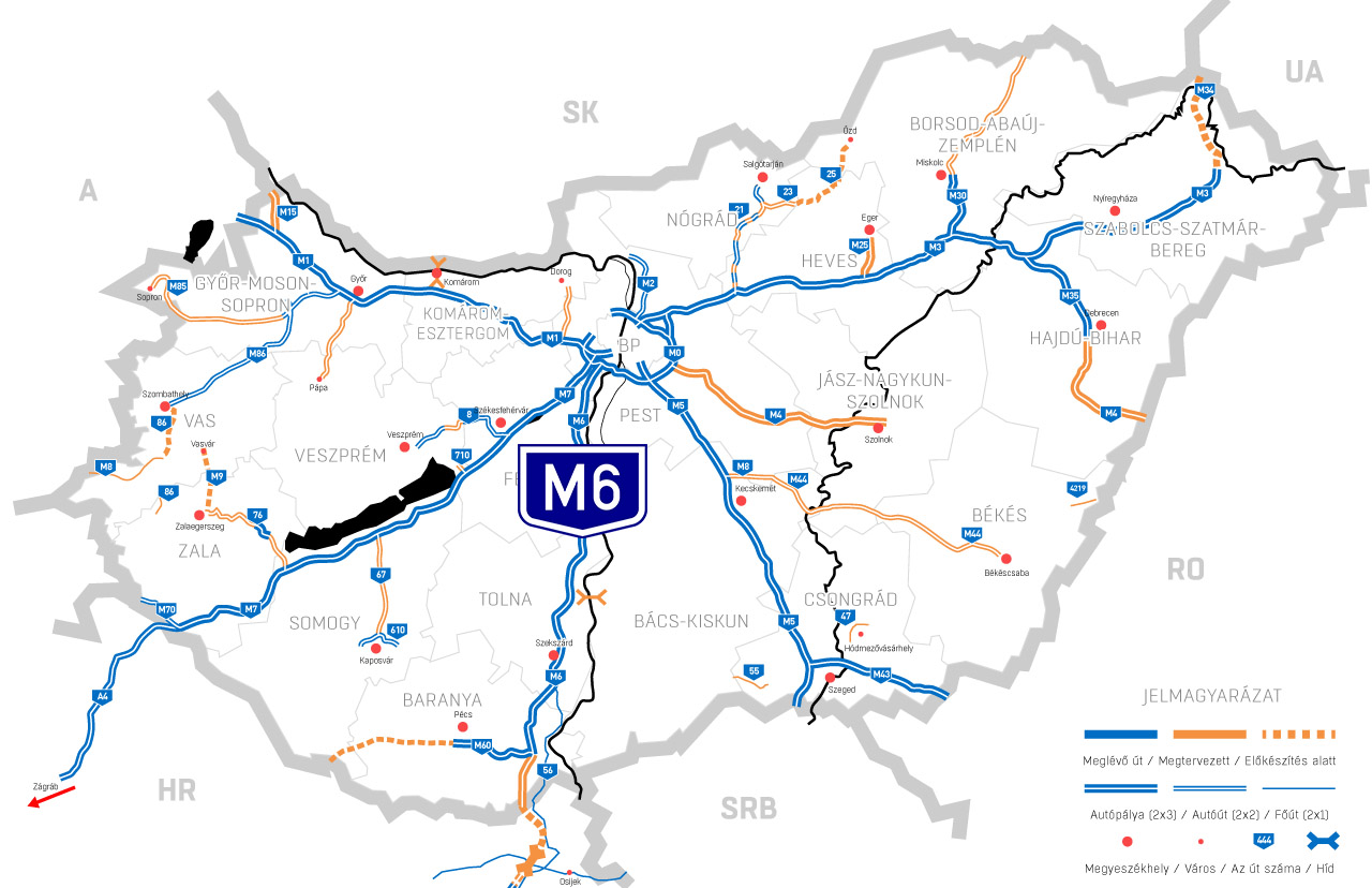 M6 Bátaszék – Bóly közötti szakasz (1999 – 2010)